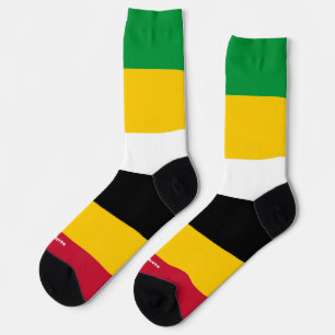 Flaggenfarben von St. Kitts Socken