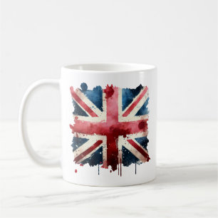 Flaggenflagge der Wasserfarbenunion Kaffeetasse