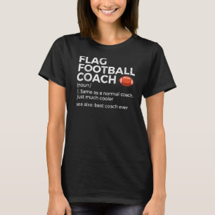 Flaggenfußball-Coach Definition Best Coach je 1 T-Shirt