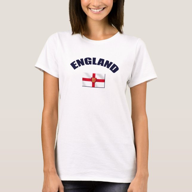 Flaggengang England-Logost. Georges T-Shirt (Vorderseite)
