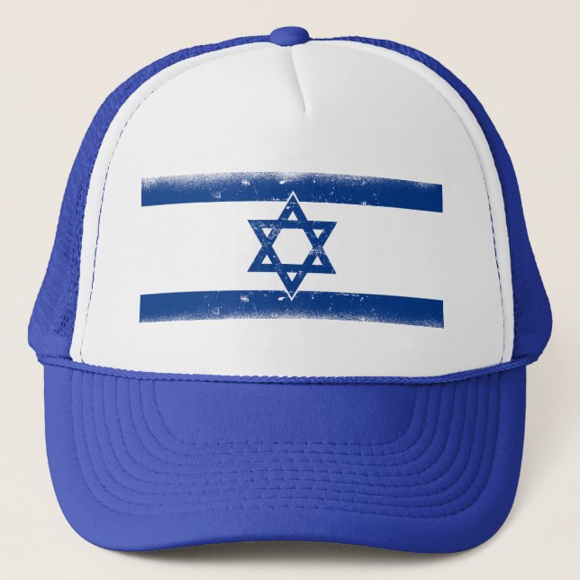Flaggengrungge Israel Truckerkappe (Vorderseite)