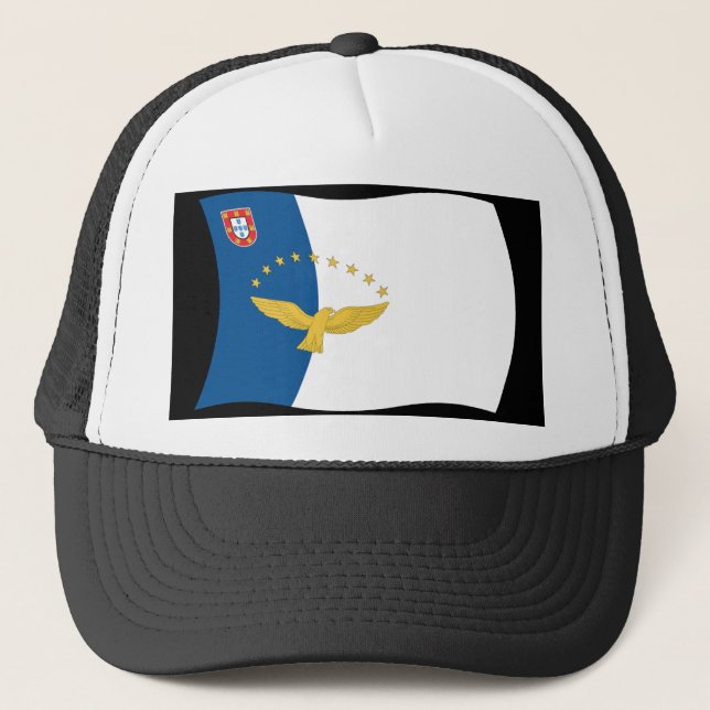 Flaggenhut der Azoren Truckerkappe (Vorderseite)