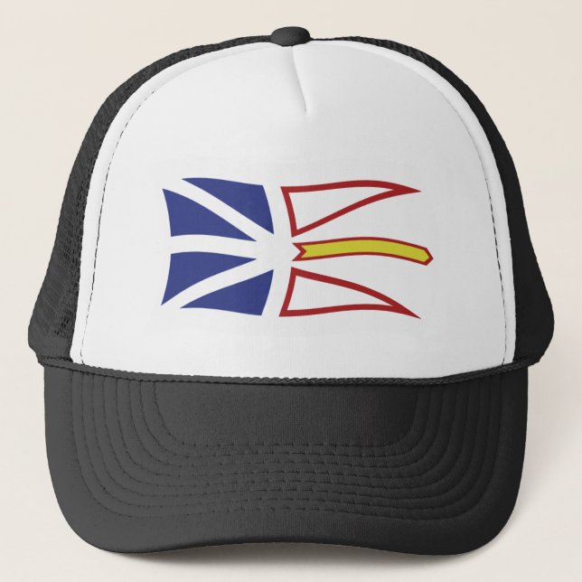 Flaggenhut für Neufundland und Labrador Truckerkappe (Vorderseite)
