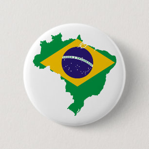 Flaggenkarte Brasilien Button
