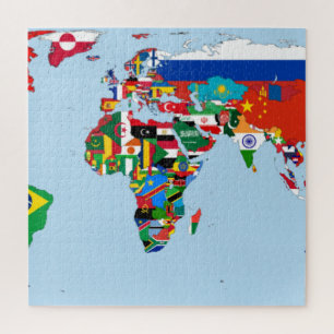 Flaggenkarte der Welt 2