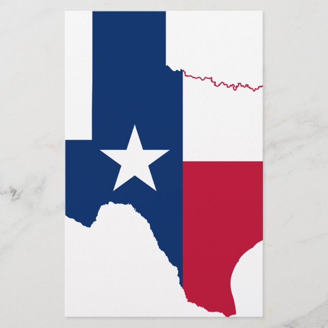 Flaggenkarte Texas (Vorderseite)
