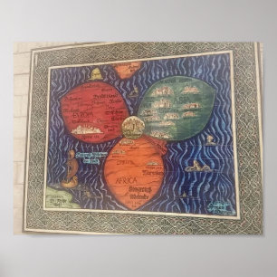 Flaggenkleeblatt-Kartenplakat 1581 Poster