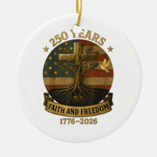 Flaggenkreuzbaum 250 Jahre Glaube und Freiheit 177 Keramik Ornament