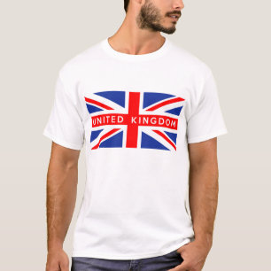 Flaggenland-Textname Vereinigten Königreichs T-Shirt