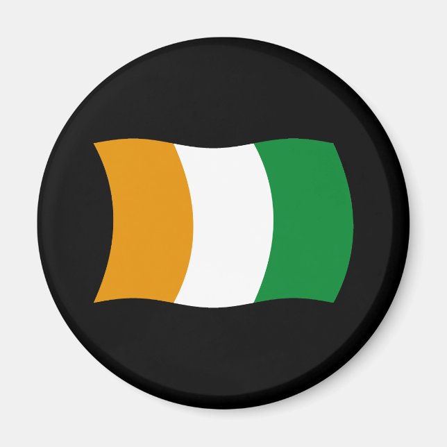 Flaggenmagnet "Cote d'lvoire" (Elfenbeinküste) Magnet (Vorne)