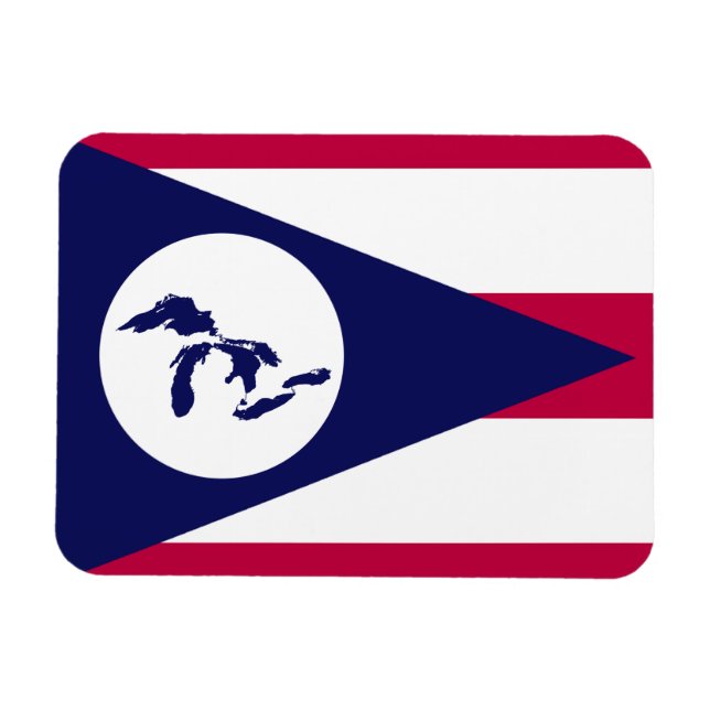 Flaggenmagnet der Region der Großen Seen Magnet (Horizontal)