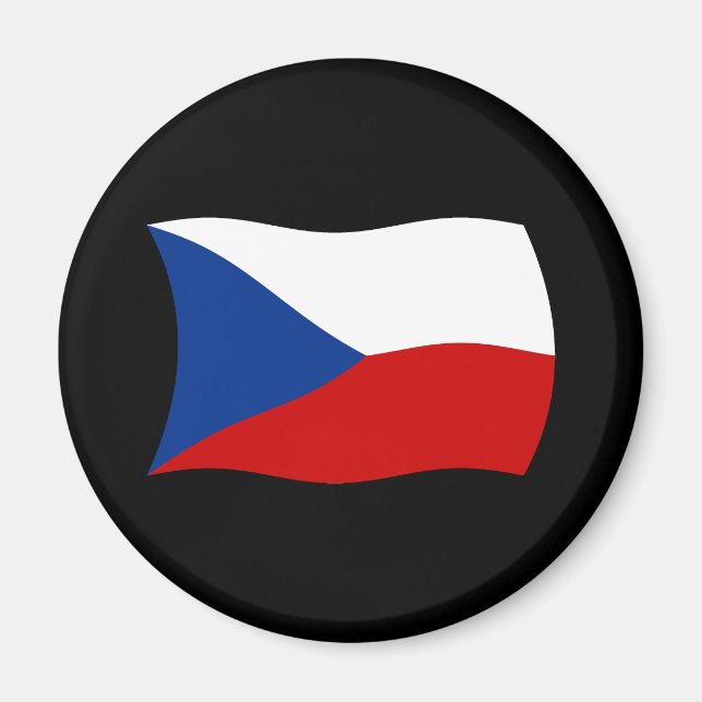 Flaggenmagnet der Tschechischen Republik Magnet (Vorne)