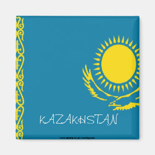 Flaggenmagnet für Kasachstan Magnet