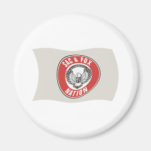 Flaggenmagnet "Sac & Fox Nation" (Oklahoma) Magnet