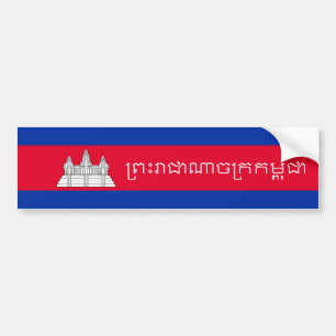 Flaggenmuster Kambodschas Autoaufkleber