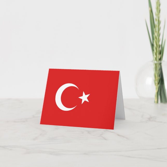 Flaggennotiz der Türkei Karte (Vorderseite)