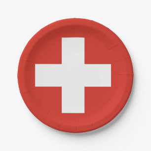 Flaggenpapierplatte Pappteller