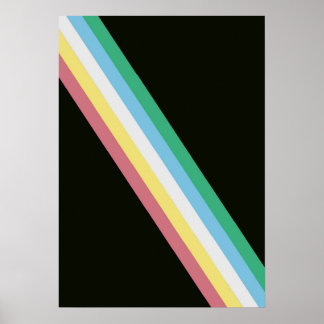 Flaggenplakat für Behinderung Poster