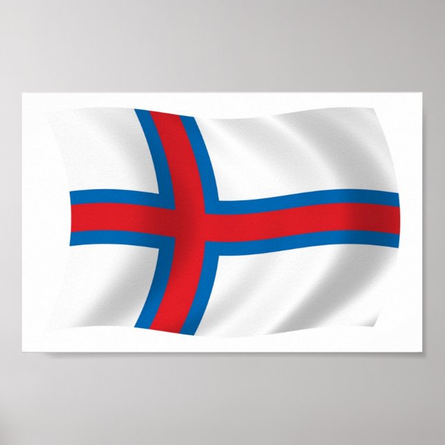 Flaggenplakatwerbung der Färöer Poster (Vorne)