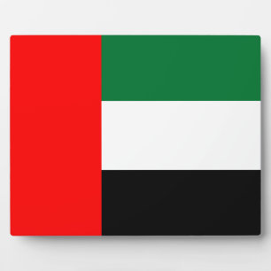 Flaggenplakette der Vereinigten Arabischen Emirate Fotoplatte