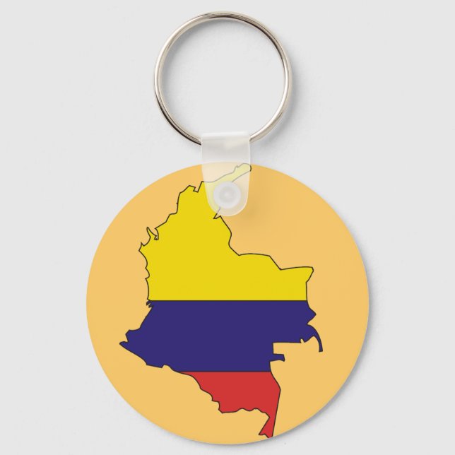 Flaggenplan Kolumbiens Schlüsselanhänger (Vorderseite)