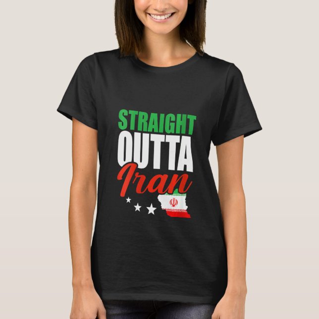 Flaggenreisen für Frauen im Iran T-Shirt (Vorderseite)