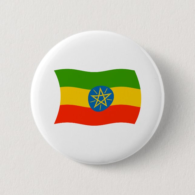 Flaggenschaltfläche Äthiopiens Button (Vorderseite)