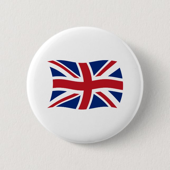 Flaggenschaltfläche des Vereinigten Königreichs Button (Vorderseite)