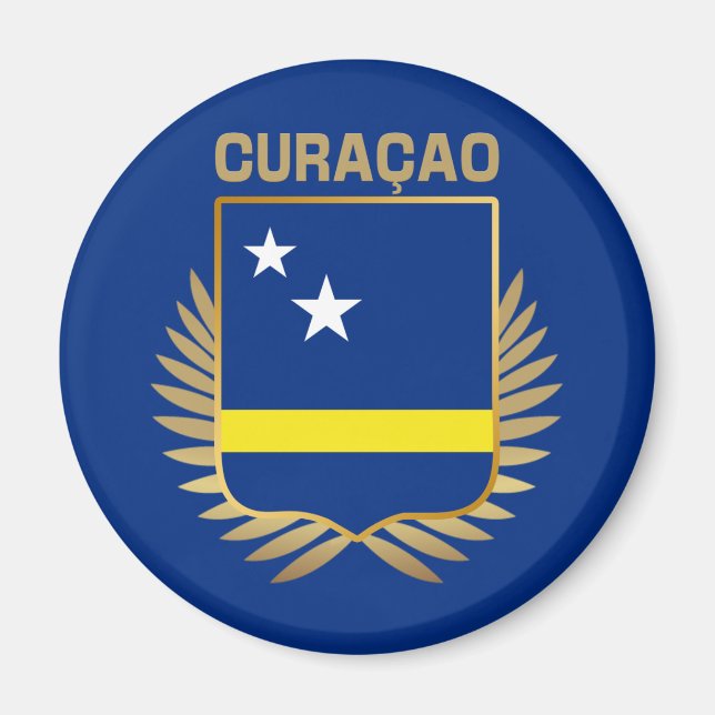 Flaggenschild Curacao Magnet (Vorne)