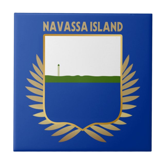 Flaggenschild der Navassa Fliese (Vorderseite)