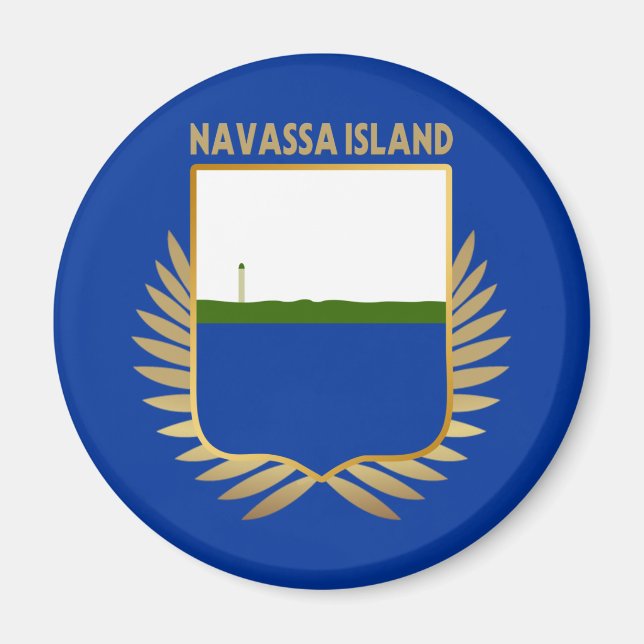 Flaggenschild der Navassa Magnet (Vorne)