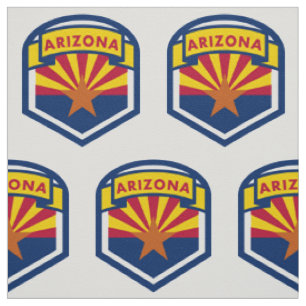 Flaggenschild des Staates Arizona Stoff