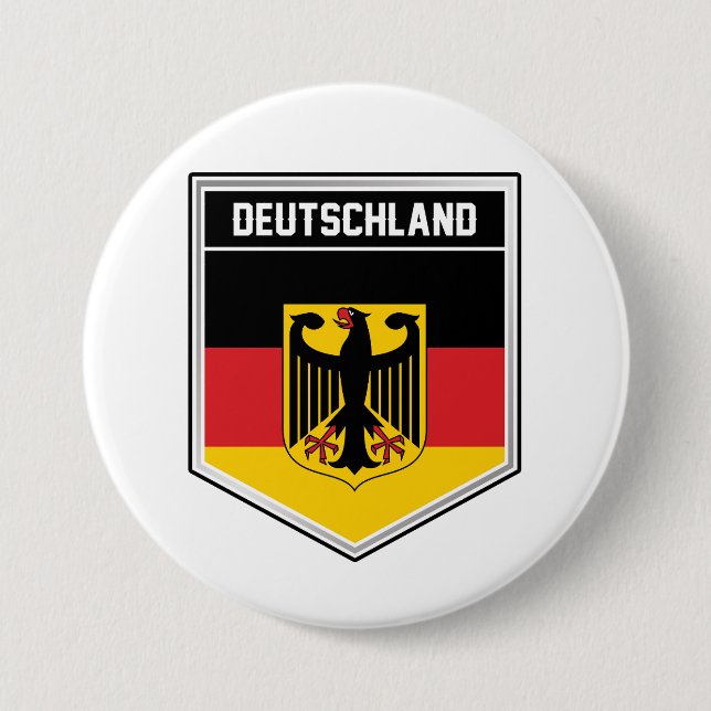Flaggenschild Deutschland Button (Vorderseite)