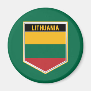 Flaggenschild-Magnet für Litauen Magnet