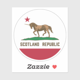 Flaggenschlösser der Republik Schottland Aufkleber