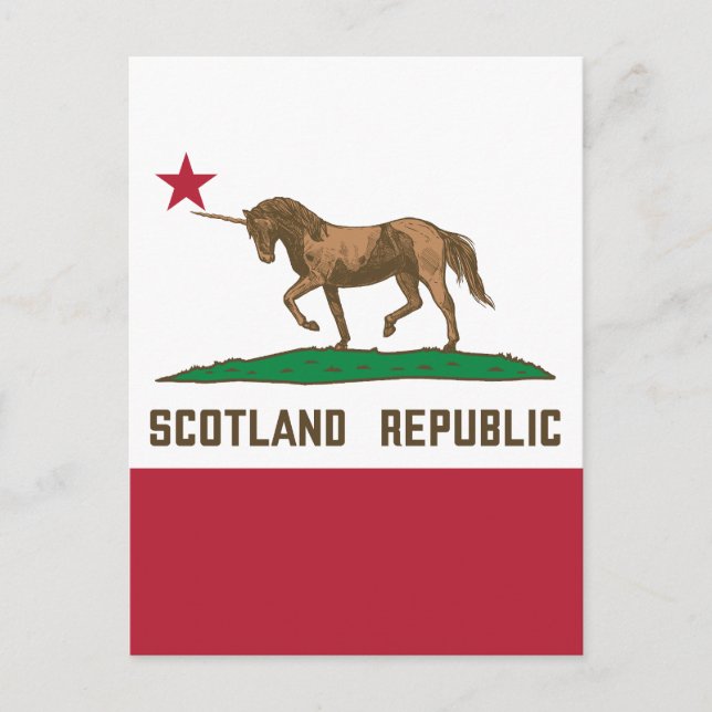Flaggenschlösser der Republik Schottland Postkarte (Vorderseite)
