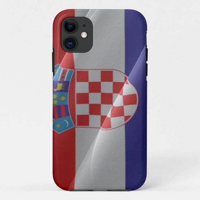 Flaggenschwankungen Kroatiens - Case-Mate iPhone Hülle (Rückseite)