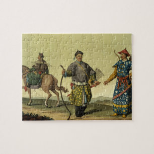 Flaggensoldaten des Mongolian-acht von Chings