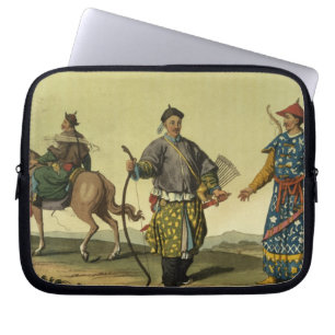 Flaggensoldaten des Mongolian-acht von Chings Laptopschutzhülle