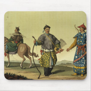 Flaggensoldaten des Mongolian-acht von Chings Mousepad