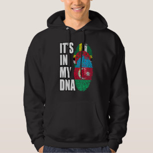 Flaggenstaat Dominica und Aserbaidschan Mix-DNA Hoodie