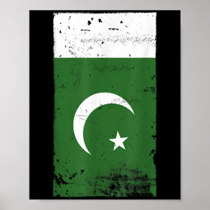 Flaggenstaat Pakistans Nationalstolz Poster
