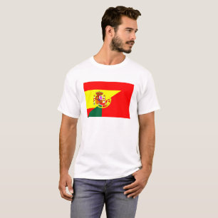 Flaggensymbol Nachbarländer Spaniens Portugal T-Shirt