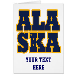 Flaggentext des Alaskan-Staates