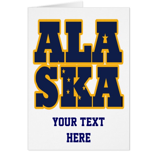 Flaggentext des Alaskan-Staates (Vorne)