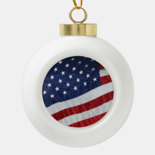 Flaggenverzierung der Staaten Keramik Kugel-Ornament