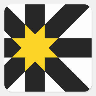Flaggenzeichen des Landes Schottland-Schottisches Quadratischer Aufkleber