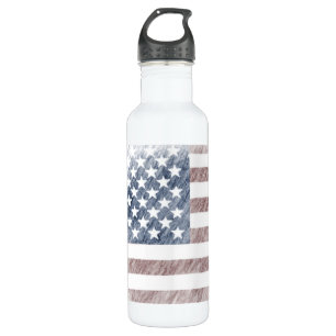 Flaggewasserflasche Edelstahlflasche