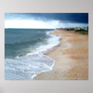 Flagler Beach Florida Shoreline Poster