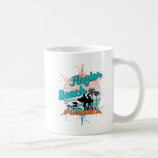 Flagler Beach Florida Vintag Retro Sunset Kaffeetasse